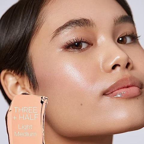 Slip Tint SPF 35 Hidratante com Tonalizante – Cobertura Leve, Protetor Solar de Amplo Espectro com Óxido de Zinco e Ácido Hialurônico Hidratante – Tom Três Meio (40 ml) - Saie