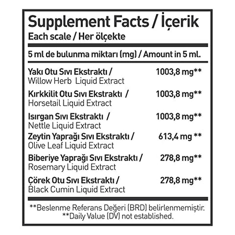 Immu-nat - Blend Herbal para Saúde da Próstata, 250ml Folha de Urtiga, Cavalinha, Folha de Oliveira, Alecrim, Erva-leiteira