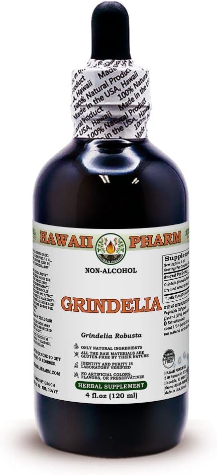 Hawaii Pharm LLC - Jaborandi (Pilocarpus Microphyllus) Extrato Líquido de Folha Seca Sem Álcool, Glicerina Herbal 120 ml