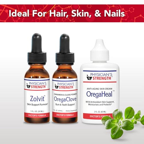 Physician's Strength - Creme OregaHeal do Physician’s Strength – 60 ml – Creme Anti-Envelhecimento – Suporte Selvagem à Pele com Antioxidantes – Hidratação