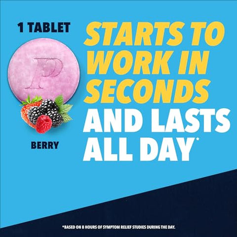 Complete Sabor de Frutas Vermelhas – 100 Comprimidos Mastigáveis (50ct x2 frascos) - Pepcid