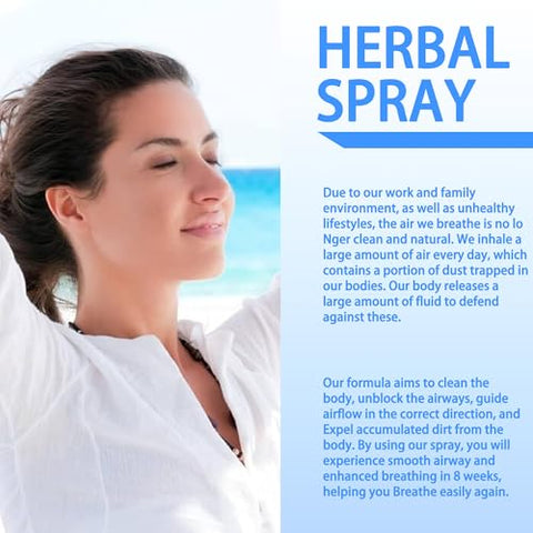 PurePout - Spray Natural de Limpeza Pulmonar – Fórmula Herbal para Respiração Clara (3PCS)