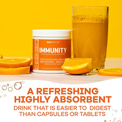 Suplemento de Suporte Imunológico em Pó – Reforço para a Imunidade – Superfood Vegano – Sabugueiro, Cúrcuma, Vitamina C e Vitamina B12 em Pó – Não-OGM – 100g - GOBIOTIX