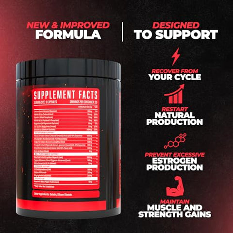 Huge Supplements - Rebirth PCT para Homens, Suplemento Mais Potente – Marca Líder