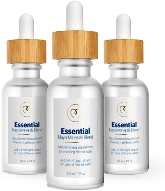 mayu - Mayu Concentrated Ionic Trace Mineral Drops – Rico em Eletrólitos Concentrados: Suplemento de Sódio de Cloreto de Magnésio – Mistura Essencial para Suporte Imunológico – Rico em Nutrientes