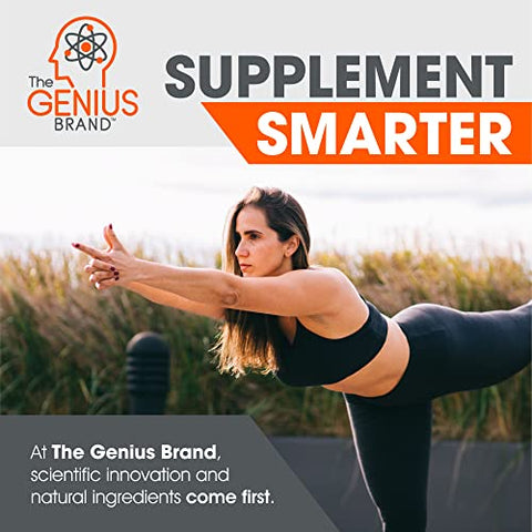 The Genius Brand - Genius Joy – Suplemento Nootrópico para Melhorar o Humor – Suporte à Saúde Cognitiva – Potencialize seu Bem-Estar