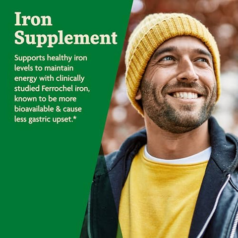 Iron Herbs – Suplemento de Ferro para Energia Saudável – Vegano, Não-OGM, Sem Glúten, Sem Soja – 120 Cápsulas Líquidas Fitoterápicas - Floradix