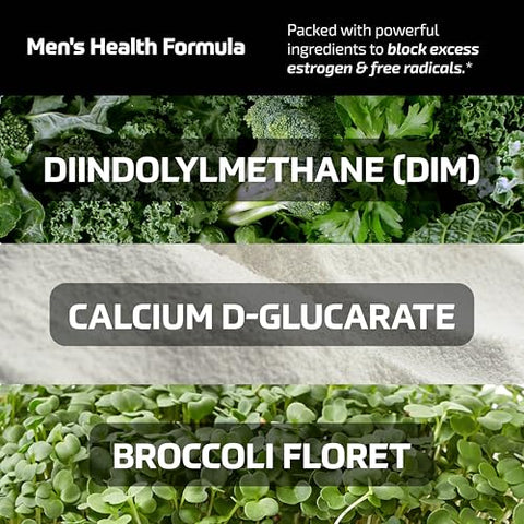 SMNutrition - DIM 300mg Para Homens, Bloqueador de Estrogênio – Aumente sua Performance Masculina