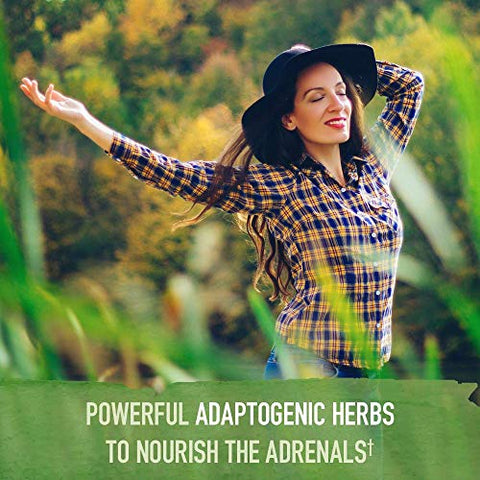 mykind Organics Adrenal Daily Balance – Ervas Adaptogênicas Ashwagandha, Manjericão Sagrado, Complexo B – 60 cápsulas - Garden of Life