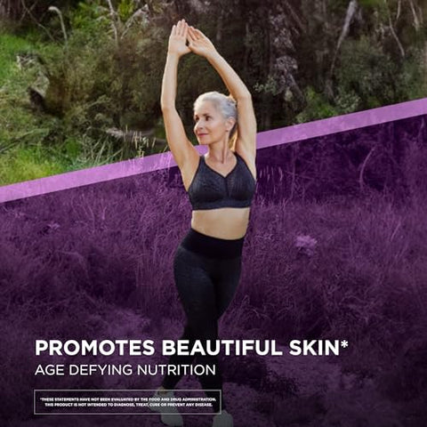 SOLGAR - Solgar – Nutrição Antienvelhecimento para Mulheres com Concentrado de Melão Francês, Ácido Hialurônico e Vitamina C – Promova uma Pele Bonita – Diário, Vegano, Sem Laticínios, Soja – 30ml