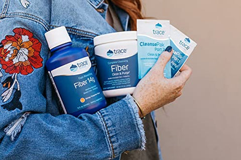 Fibra de Limpeza Completa | Suporte à Digestão, Saúde do Coração e Gerenciamento de Peso | Livre de Glúten e Certificado Vegano | Maçã, Farelo de Aveia | 250g - Trace Minerals