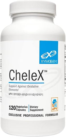 CheleX – Suplemento de N-Acetil Cisteína (NAC) com Ácido Alfa Lipóico para Apoiar a Desintoxicação do Fígado e Proteger Tecidos do Estresse Oxidativo – Vegetariano Não-OGM - XYMOGEN