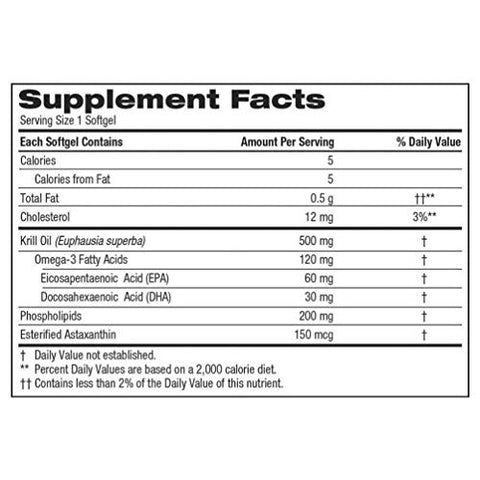 KIRKLAND - Kirkland Signature Óleo de Krill 500 mg, 160 Cápsulas – Ômega 3, EPA, DHA | Saúde e Bem-Estar