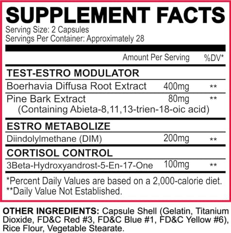 Sportsman - MAN Sports Nolvadren XT – Impulsionador Avançado de Testosterona para Homens – Suplemento para Construção Muscular – Suporte Natural aos Níveis de Testosterona Livre – 56 Cápsulas