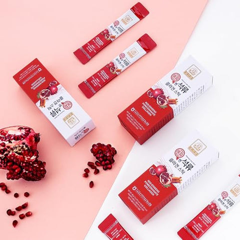 Geumsan – Stick de Colágeno de Romã para Mulheres da Beleza Coreana 30 Unidades (5 Pacotes) – 150g - Baekje