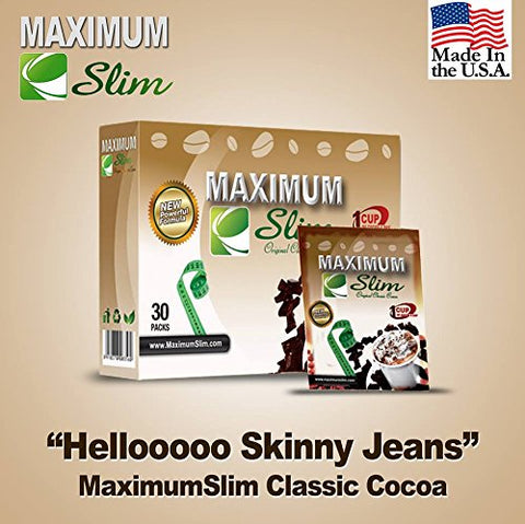 Premium – Fórmula Eficaz de Cacau Orgânico Instantâneo para Emagrecimento/Queima de Gordura/Detox – Inclui Extrato de Café Verde – 100% Natural e Potente - Maximum Slim