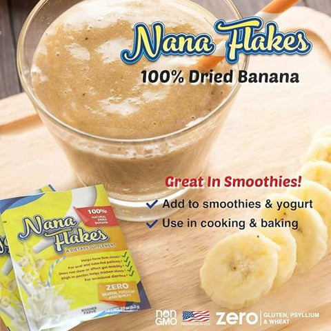 Nutritional Designs - Nana Flakes: Pó Alimentar Médico de Banana Pura 100% – Reduza a Ingestão de Gordura