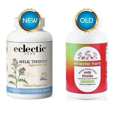 ECLECTIC INSTITUTE - Eclectic Institute Leite de Cardo Cru Não-OGM Liofilizado | com Silimarina para Suporte Hepático – Desintoxicação, Limpeza | 60g