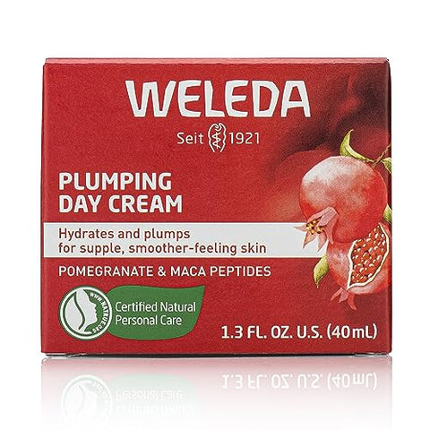 Creme Facial Hidratante com Romã e Peptídeos de Maca, 1.3 fl oz (38 ml), Cuidado Diurno para o Rosto - Weleda