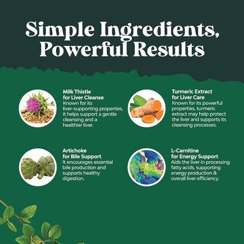 Gummies Detox de Fígado Herbal com Cardo de Leite, Alcachofra, Curcumina e L-Carnitina – Vegano e Não-OGM – Limão Doce - Natures Craft