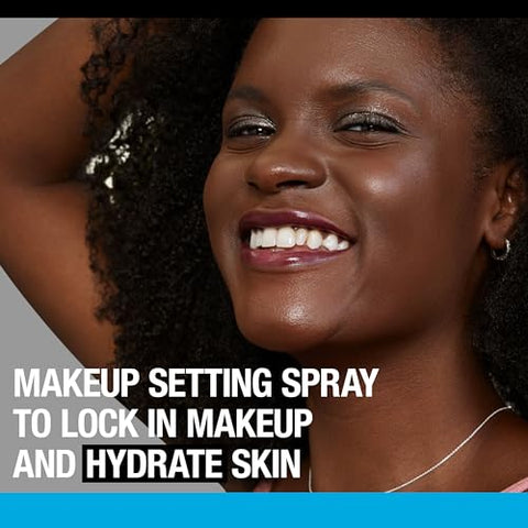 Hydro Boost Spray Fixador de Maquiagem Hidratante com Ácido Hialurônico, Bruma Facial Fixadora de Maquiagem de Longa Duração para uma Pele Suave, Radiante e Hidratada, Não Comedogênico - Neutrogena