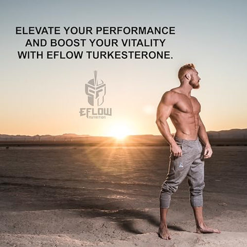 Turkesterone para Homens [Maior Pureza] – Ciclodextrina para Alta Absorção – Aumente a Resistência e o Crescimento Muscular Magro – 100% Eficiente - eFlow Nutrition