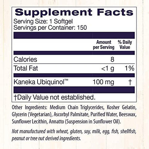 Ubiquinol 100 mg – Suplemento Kaneka Ubiquinol para a Saúde do Coração - Healthy Origins