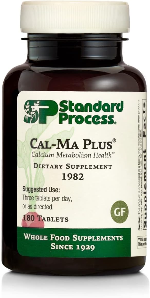 Standard Process Inc. - Standard Process – Cal-Ma Plus 180 Comprimidos | Fórmula de Cálcio e Magnésio | Líder em Saúde Natural