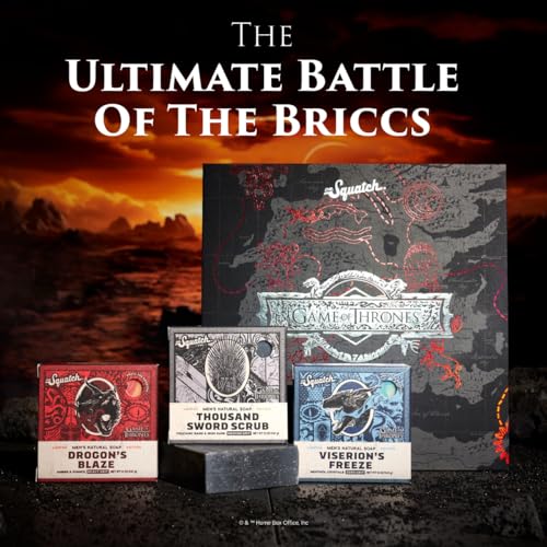 Coleção Game of Thrones com Caixa de Colecionador – Kit de 3 Sabonetes Naturais para Homens e Sabonete Game of Thrones para Homens - Dr. Squatch