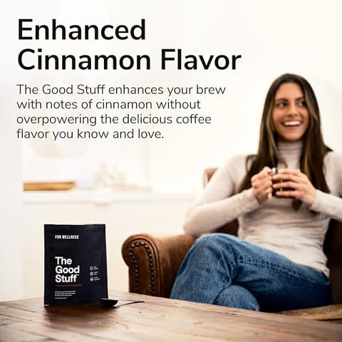The Good Stuff™ Performance Blend (30 Porções), Suplemento de Café Sem Lactose com Colágeno, L-Teanina e Sal Rosa do Himalaia – Melhora o Foco e Aumenta a Energia - For Wellness