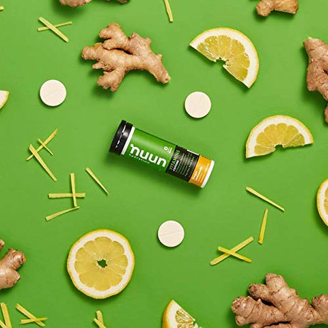 Vitamins Caffeine: Suplemento Diário de Gengibre Limonada (3 Tubos com 12 Comprimidos) - Nuun