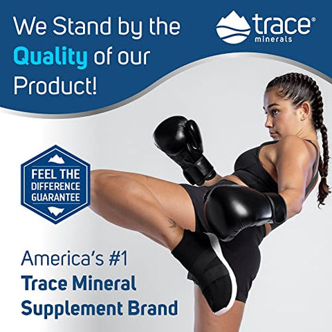 Trace Minerals - Cápsulas de Magnésio Glicinato de Minerais Traços | Suplemento de 120 mg de Magnésio | 90 Unidades