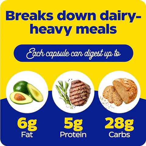 Lacto: Enzimas Digestivas para Digestão Completa de Laticínios, Ação Rápida contra Gases - Enzymedica