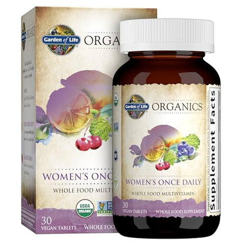 Multivitamínico Orgânico para Mulheres, 30 Comprimidos - Garden of Life