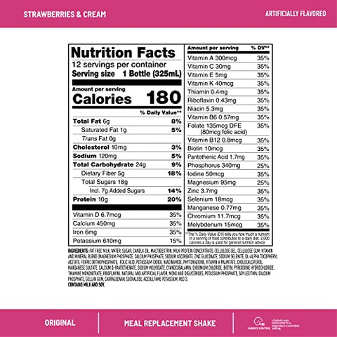 Shake Substituto de Refeição Morango Original – 400g - SlimFast