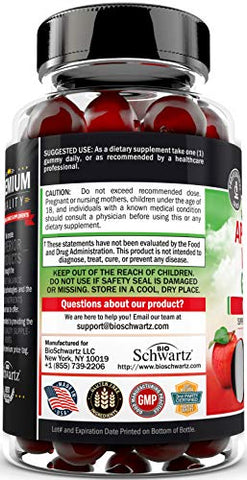 BioSchwartz - Gomas de Vinagre de Maçã para Emagrecimento – ACV com A Mãe para Mulheres  | 100g