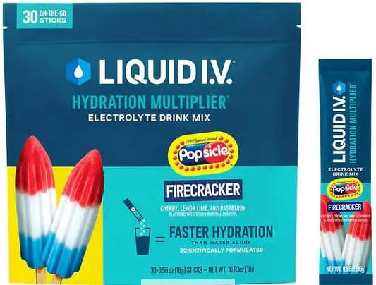 Popsicle Firecracker – 30 Sticks | Hidratação Multiplier | 30 g - Liquid I.V.