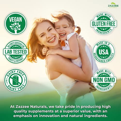 Cápsulas de Myo-Inositol, 2000 mg por Porção, 120 Cápsulas Veganas, Dosagem Ideal para Proporção 40:1, 100%% Vegetariano, Equilíbrio Hormonal - Zazzee