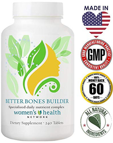 Women's Health Network - Multivitamínico Especial para Mulheres com Maior Risco de Problemas de Saúde Óssea – 180 Cápsulas (1 Frasco) | Women’s Health Network