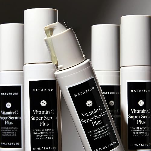 Super Serum Plus Vitamina C, Cuidado Facial Suavizante com Retinol, Ácido Hialurônico e Niacinamida – 30ml - Naturium