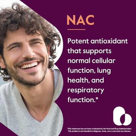 N-Acetyl Cysteine 600mg (NAC) – 120 Cápsulas Vegetarianas – Sem Estearatos – Vegano – Sem Preenchedores – Sem Sílica – Sem Gelatina – Livre de Glúten – Não Transgênico - BESTVITE