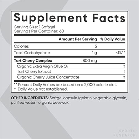 Sports Research - Concentrado de Cereja Montmorency – Esportes Research – Sem OGM – 100% Natural – 500ml