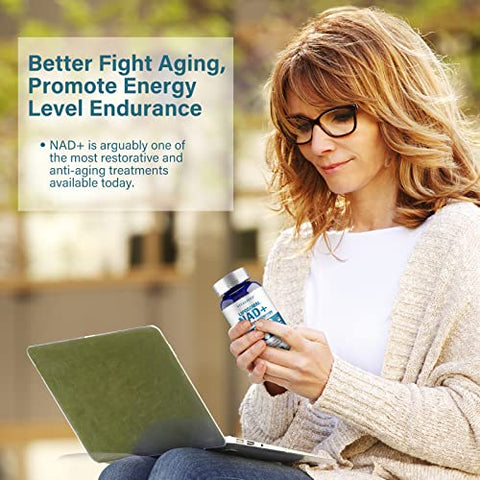 DQQI - Liposomal NAD 750 mg – 120 Cápsulas Ultra-Puras para Máxima Absorção – Alternativa ao Nicotinamida Ribosídeo – Promove Anti-Envelhecimento, Suporte Antioxidante, Metabolismo