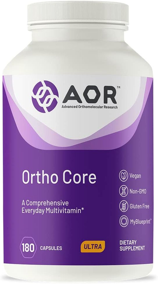 Ortho Core – Suporte Nutricional para Saúde e Energia, Multivitamínico e Mineral Vegano, 30 porções (180 cápsulas) - AOR