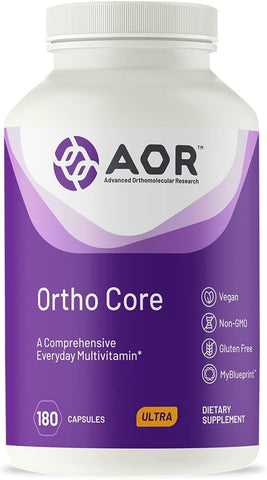 Ortho Core – Suporte Nutricional para Saúde e Energia, Multivitamínico e Mineral Vegano, 30 porções (180 cápsulas) - AOR