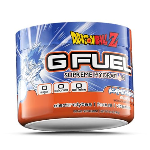 Kamehameha: Pó de Eletrólitos para Hidratação, Energia e Foco – Sabor Morango Lichia, Sem Açúcar, Zero Cafeína, Com Minerais Essenciais - G Fuel