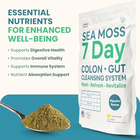 Limpeza de 7 dias com Sea Moss para o Cólon: Detox Natural e Saudável - Atlantic Naturals
