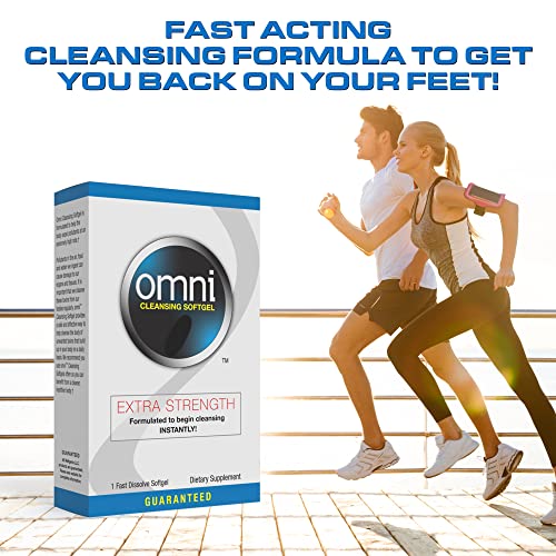 Omni Herbal Cleanse Detox – Softgel Detox Extra Forte – Sistema de Desintoxicação Completa – Limpeza Rápida em Um Dia (2 Pacotes) - Wellgenix