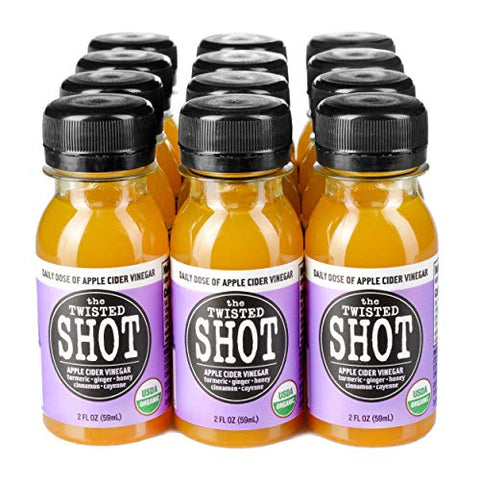 The Twisted Shrub - The Twisted Shot | Shots de Vinagre de Maçã com Cúrcuma, Gengibre, Canela, Mel | 100ml