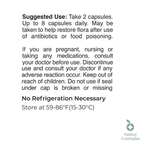 Native Formulas - Biome V3 Probiótico e Prebiótico – Fórmula Avançada para Saúde Digestiva – 60 Cápsulas